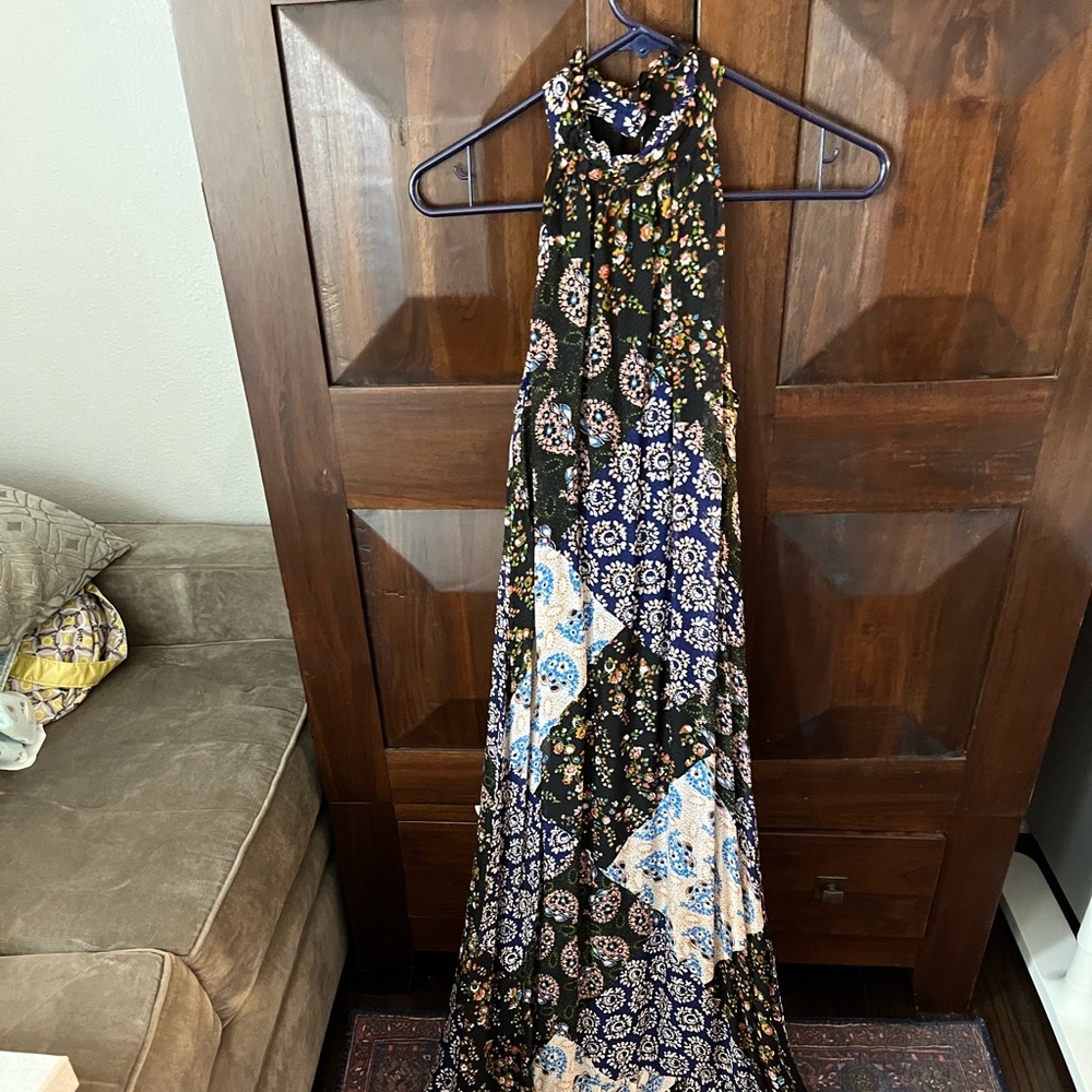 Anthropologie Halter Maxi Dress